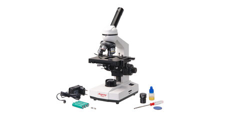 купите Биологический микроскоп портативный Микромед Р-1 LED светодиодный в Москве