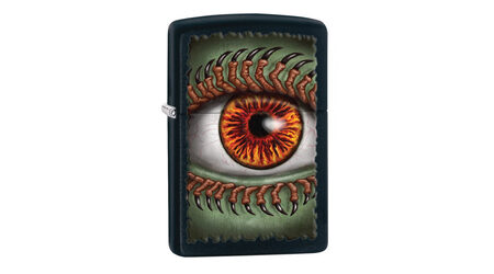 купите Зажигалка Zippo 28668 Monster Eye with Claws Black Matte (черная матовая, рисунок глаза монстра с когтями на ресницах) в Москве