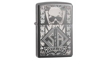 купите Зажигалка Zippo 28757 Sons of Anarchy Reaper Crew Black Ice (тонированный цирконием зеркальный хром, гравировка черепа) в Москве